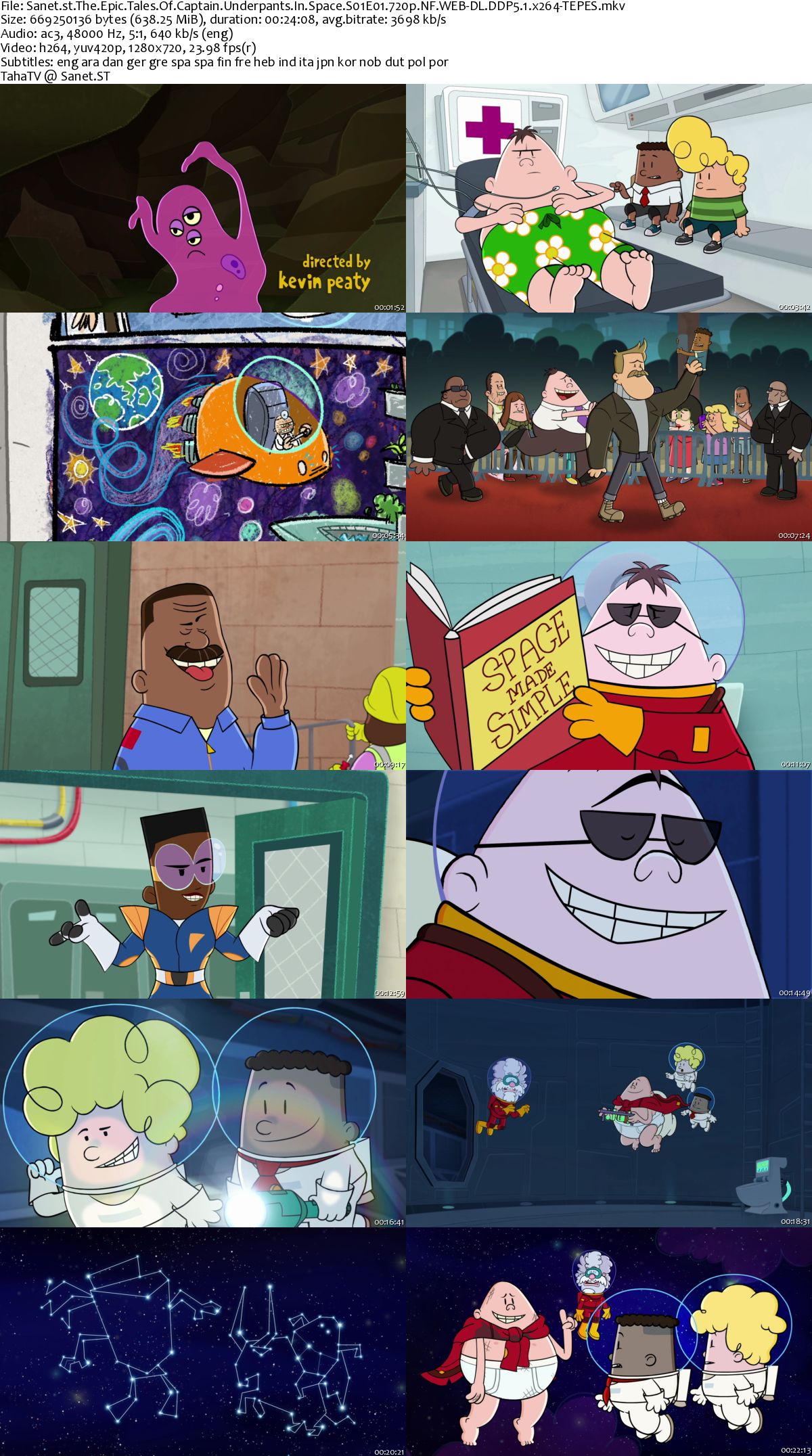 The Epic Tales Of Captain Underpants In Space S01 720p NF WEBRip DDP5.1