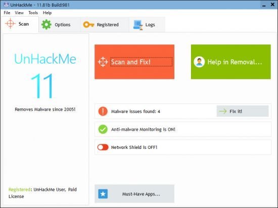 UnHackMe 11.82 Build 982 Beta Multilingual
