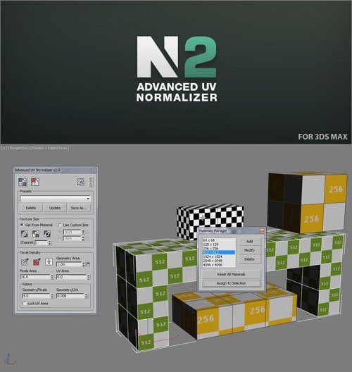 Advanced UV Normalizer 2.4.4 for 3ds Max 2010-2021