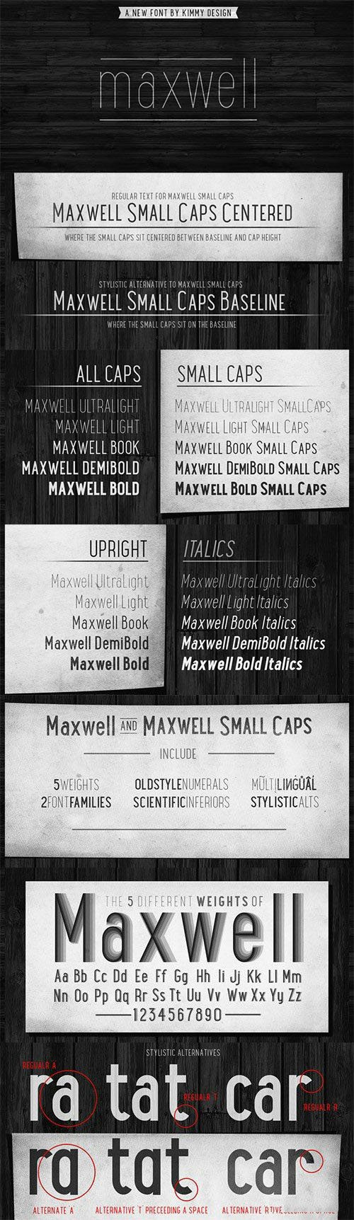 Maxwell San Serif Typeface [20-Weights]