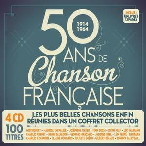 VA   50 Ans De Chanson Française: 1914 1964 (4CD, 2014)