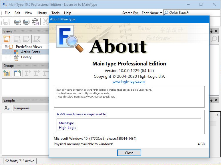 High-Logic MainType Professional Edition 12.0.0.1286 for ios instal