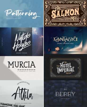8 New Modern Fonts