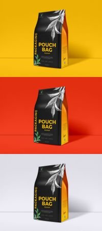 Download Download DesignOptimal - Packaging Pouch Bag PSD Mockup ...