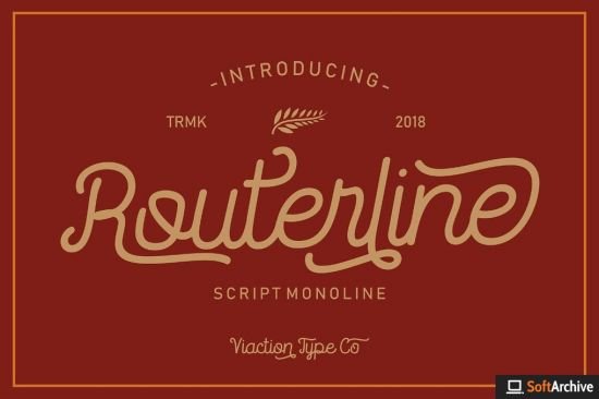 Routerline Monoline Script Font