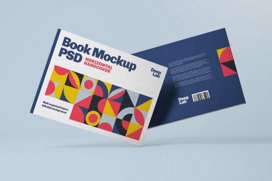 Download Download DesignOptimal - Horizontal Book Cover Mockup 2 ...