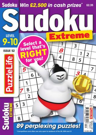 PuzzleLife Sudoku Extreme   Issue 52, 2020