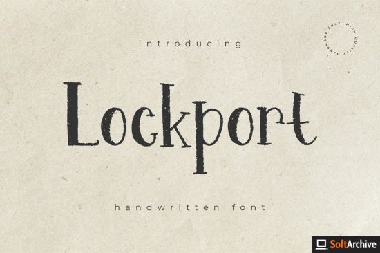 Lockport   Handwritten Font