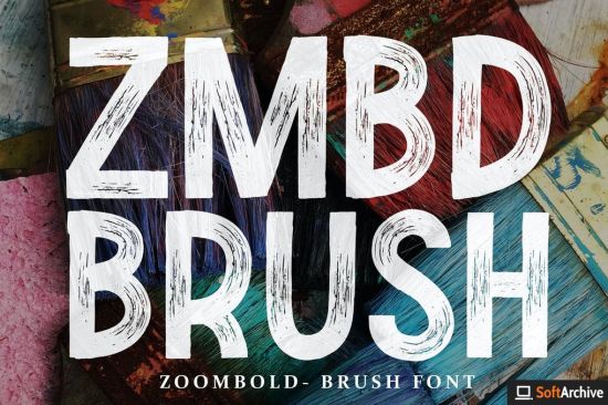 Zoombold Brush Font