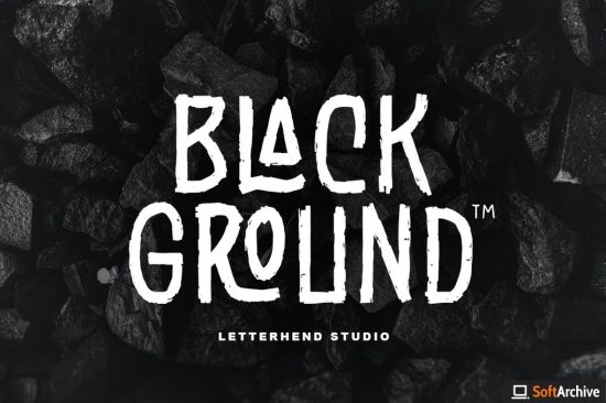 Black Ground   Rustic Typeface