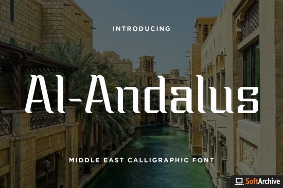 Al Andalus   Middle East Calligraphic Font