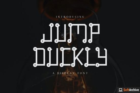 Jump Duckly   Display Font DR