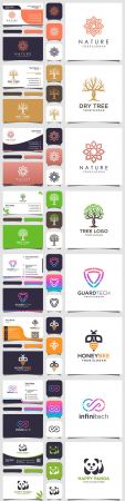 Logo and business card minimalist elegant element 5