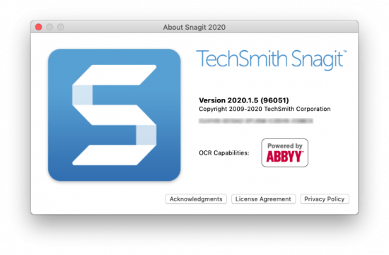 snagit 2020 macos 10.14 crashes on launch
