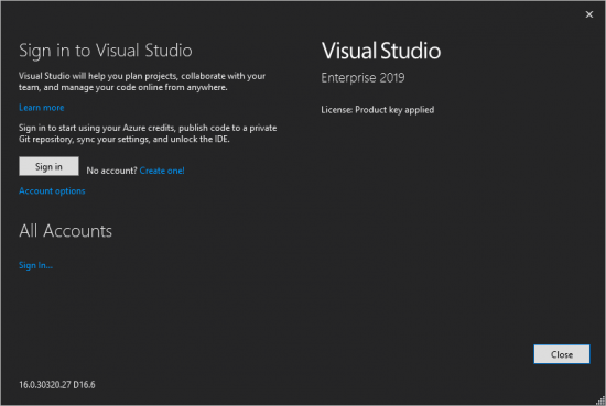 Microsoft Visual Studio Enterprise 2019 v16.6.5 (Build 16.6.30320.27) Multilingual