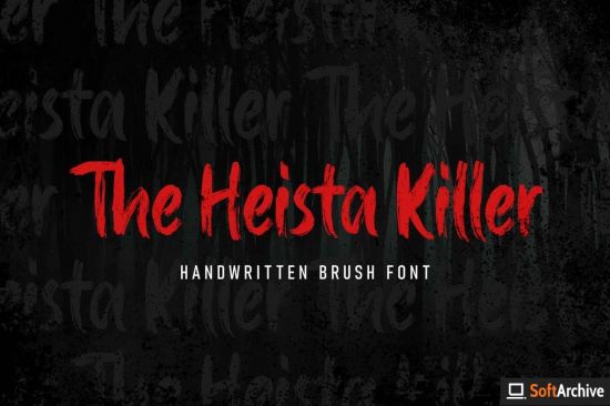 The Heista Killer   Handwritten Brush Font