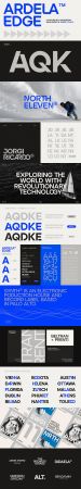 ARDELA EDGE Font Family   Ligature Rich Geometric Sans Serif [51 Weights]