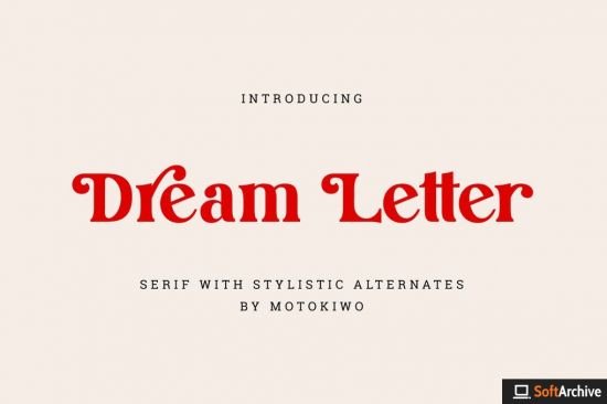 Dream Letter, Display Serif Font
