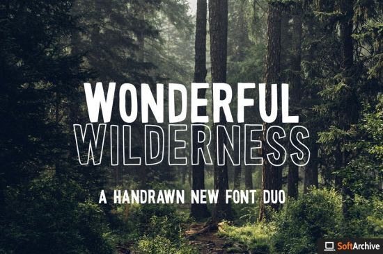 Wonderful Wilderness Font Duo
