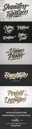 Shanders Typeface   Handlettering Style