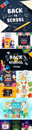 Back to school and accessories collection illustration 39
