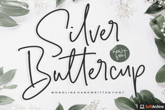 Silver Buttercup YH   Modern Handwritten Font