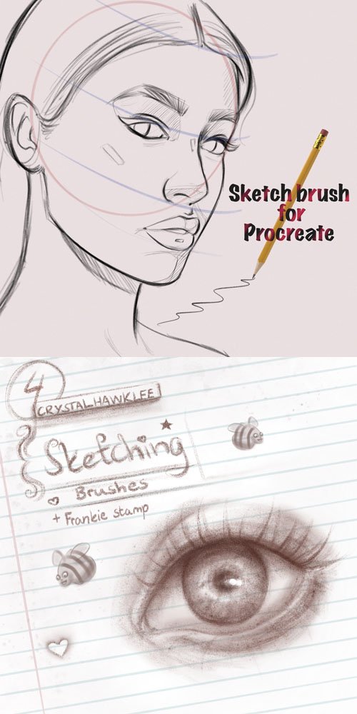 Sketching Brushes for Procreate