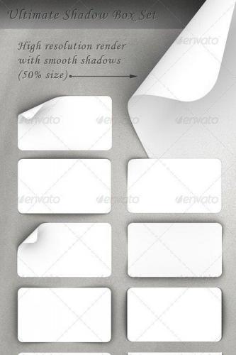 Web Content Boxes with Shadows