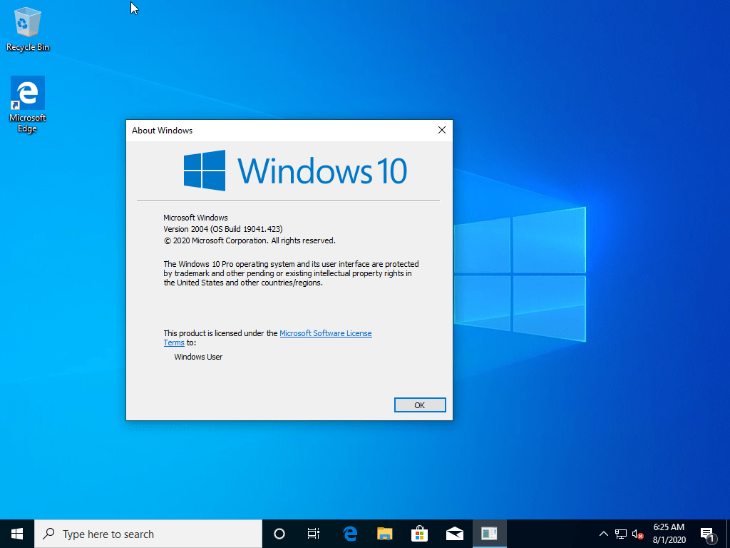 windows 10 pro version 2004 download