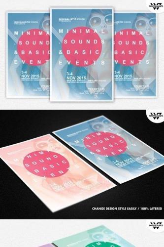 Minimal Fashion Sound Flyer Template