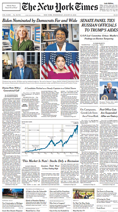  The New York Times - August 19, 2020