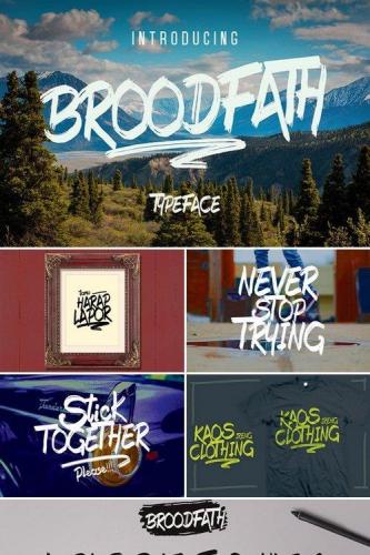 Broodfath Typeface