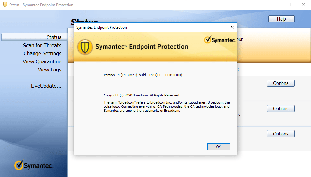 cannot update symantec endpoint protection