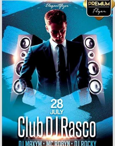 Club DJ Rasco V1 Flyer PSD Template + Facebook Cover