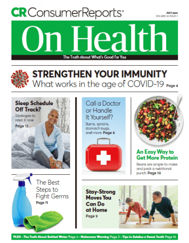 Consumer Reports On Health   July 2020