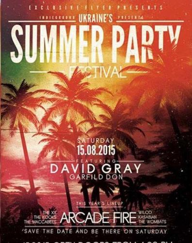 Summer Party Festival V2 Premium Flyer Template + Facebook Cover