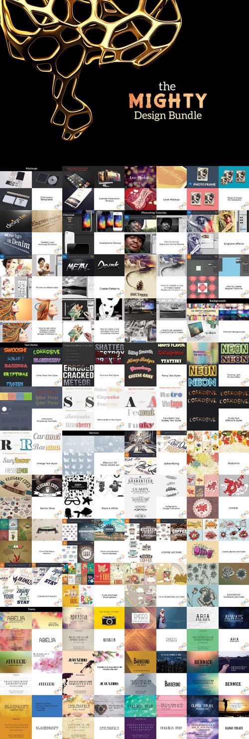 The Mighty Design Bundle : 4900+ Incredible Design Resources