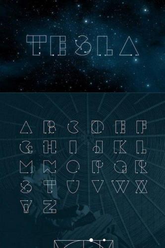TESLA font