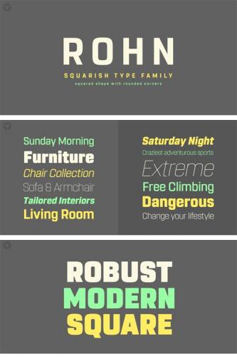 Rohn Font Family