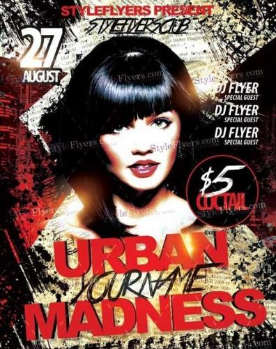 Urban Madness PSD Flyer Template
