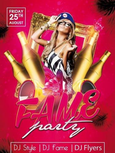 Fame PSD Flyer Template + Facebook Cover