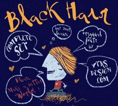 Vtks BlackHair font