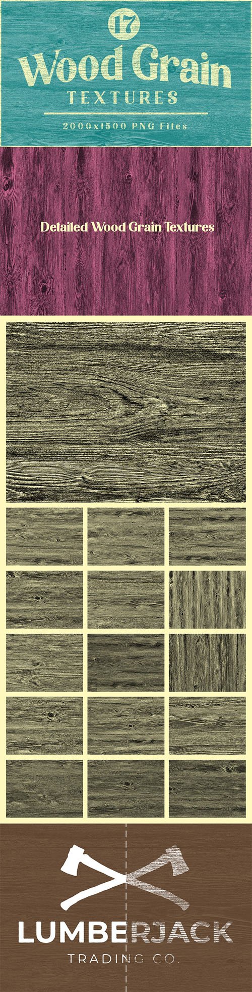 Wood Grain PNG Textures