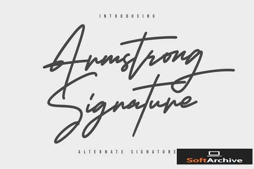 Armstrong Signature Font