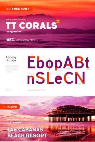 TT Corals Font Family