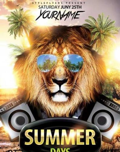 Summer Days PSD Flyer Template