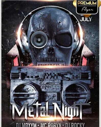 Metal Night Flyer PSD Template + Facebook Cover