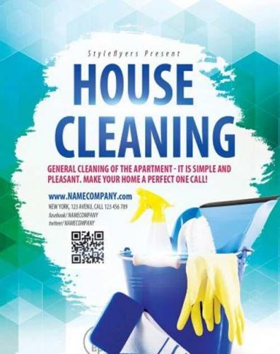 House Cleaning PSD Flyer Template