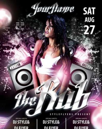 The Rub PSD Flyer Template