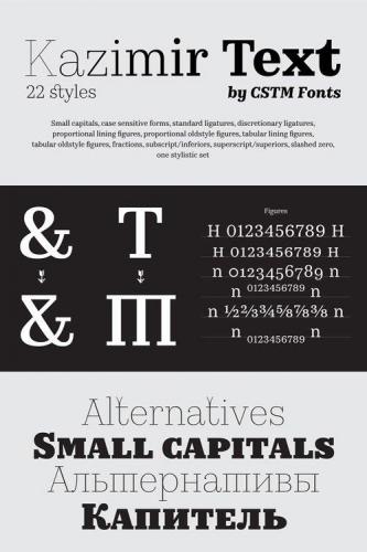 Kazimir Text Font Family